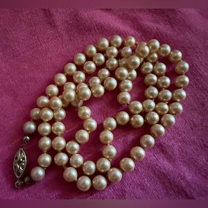 Vintage - Faux Pearls - approximately 22 inches